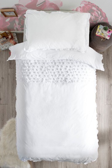 Buy Rose Ruffle Duvet Cover And Pillowcase Set From The Next Uk