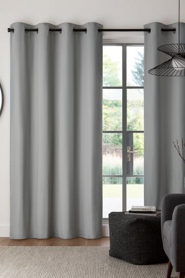 Buy Eyelet Blackout Thermal Cotton Curtains From The Next Uk