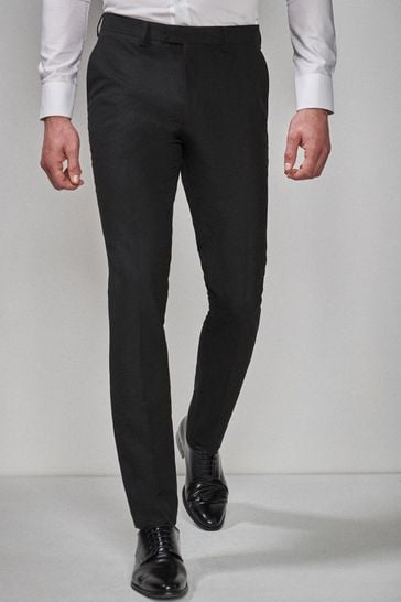 skinny fit tuxedo trousers