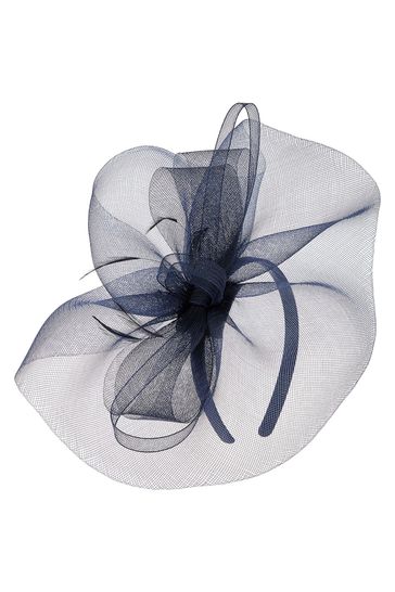 Navy fascinator next