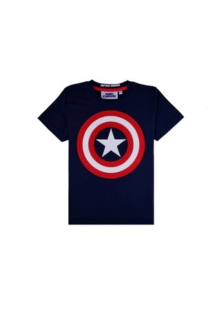 Navy S-XXL Marvel Avengers-Captain America Messieurs Shield Logo T-Shirt 
