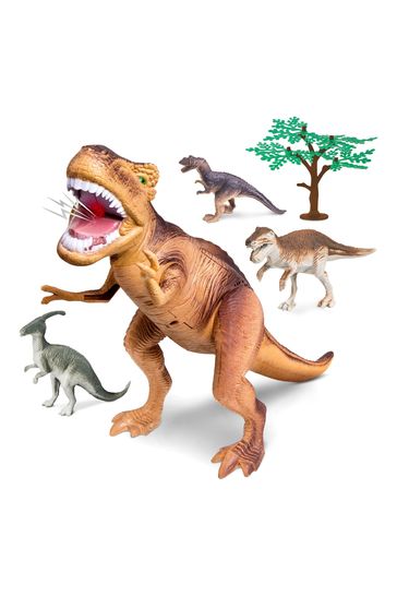 Discovery Kids 5 Piece T-Rex Dinosaur Collection Toy Set 