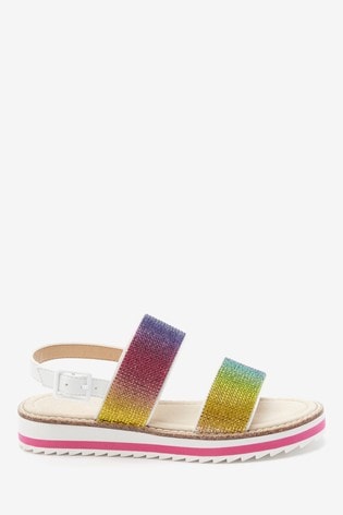 wedge glitter sandals