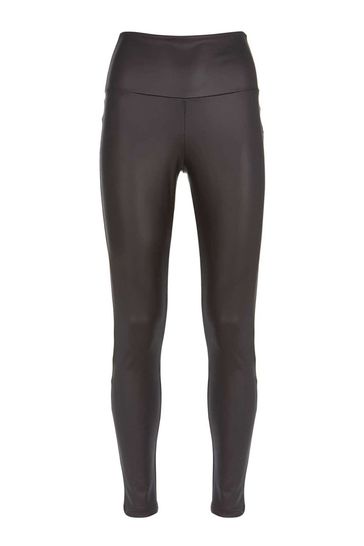Mint Velvet Black Leather Look Leggings 