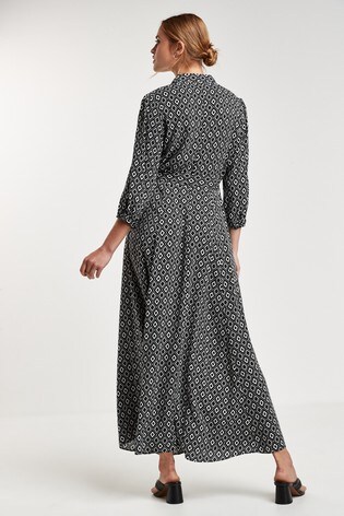 Buy Belted Maxi Shirt Dress from Next 