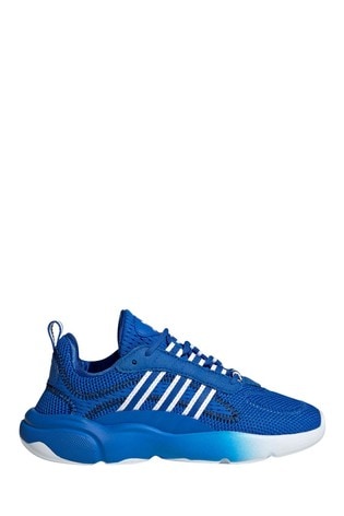 blue and white adidas originals
