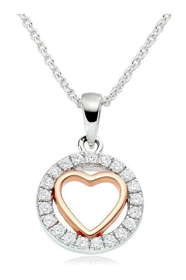 Buy Beaverbrooks Silver Rose Gold 