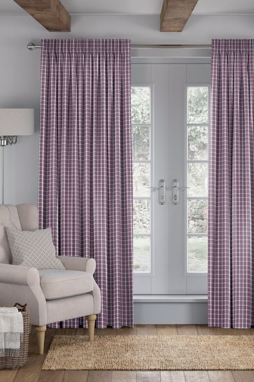 Buy Malvern Mulberry Purple Made To Measure Curtains From The Next