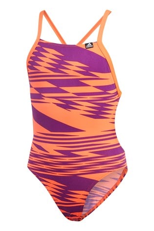orange adidas swimsuit