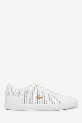 lacoste white lerond trainers
