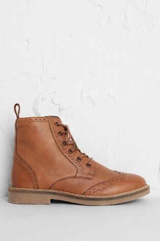 next tan leather boots