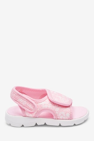 pink beach shoes