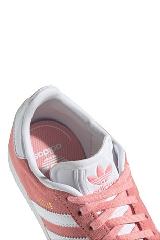 adidas gazelle junior white and pink