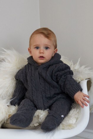 baby knitted pram suit