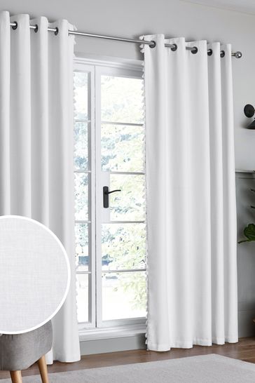 Buy Tassel Edge Eyelet Blackout Thermal Curtains From The Next Uk