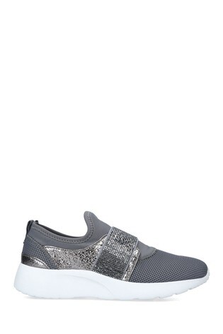 Carvela Grey Connie Slip On Trainers 