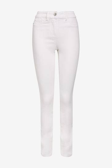 Buy White Power Stretch Denim Leggings 