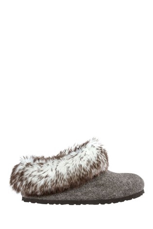 Birkenstock® Brown Kaprun Fur Slippers 