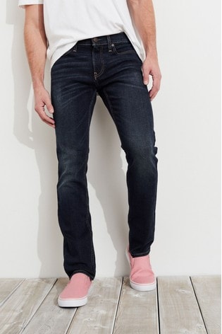 Buy Hollister Dark Wash Skinny Jeans 