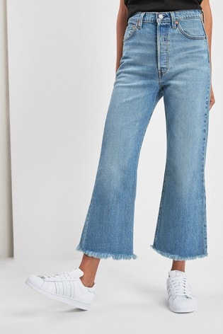 ribcage cropped flare jeans