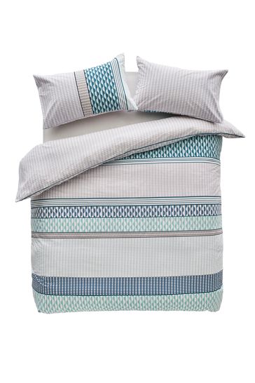 Buy 2 Pack Mini Geo Stripe Duvet Cover And Pillowcase Set From The