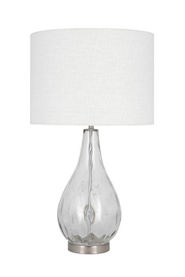 Charlotte Clear Glass Table Lamp By, Glass Base Table Lamps Uk