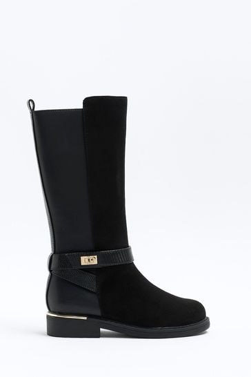 Black boots river island deals