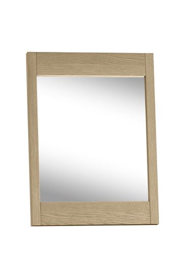 Rimini Oak Vanity Mirror By Bentley, Oak Vanity Mirror