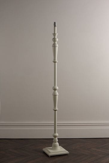 Laura Ashley White Tate Painted Wood Candlestick Floor Lamp Base From The Next Uk Laura Ashley White Tate Painted, White Wooden Candlestick Lamp Base