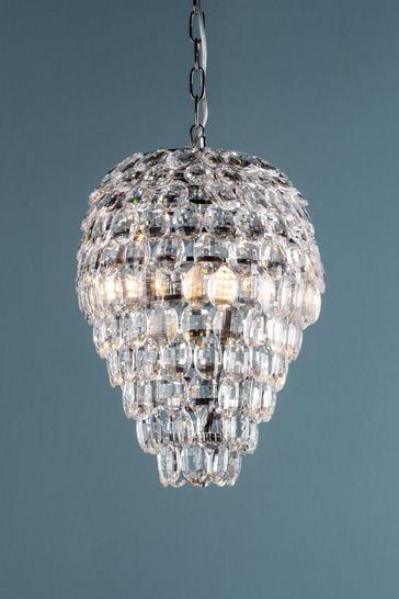 Laura Ashley Clear Leon 3 Light Teardrop Crystal Ceiling From The Next Uk Laura Ashley Clear Leon 3 Light, Glass Teardrop Pendant Light Uk