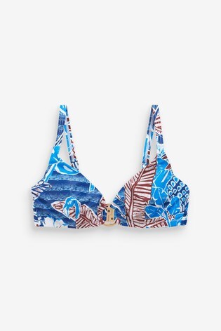 blue leaf bikini