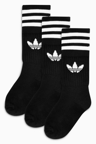 black and white adidas socks