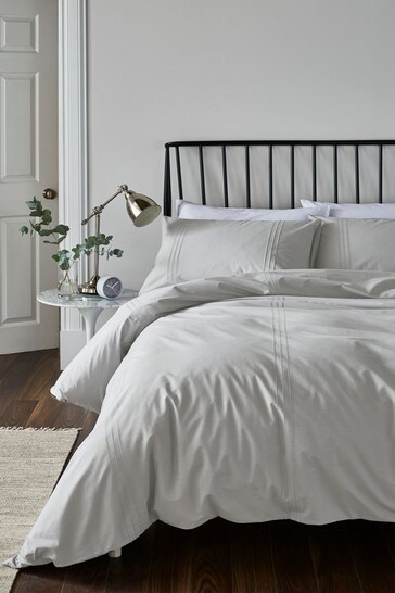 Buy Minimalist Pin Tuck So Soft Easy Care Duvet Cover And