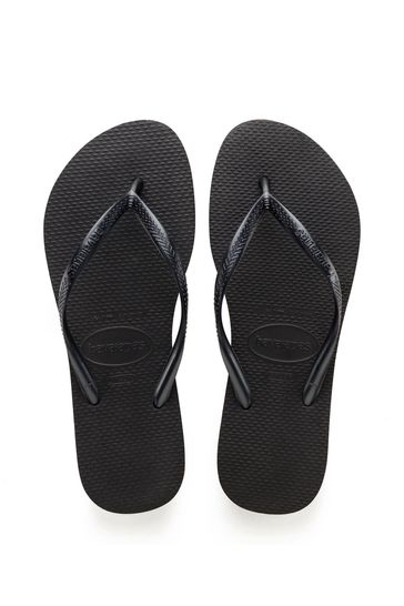 black haviana flip flops