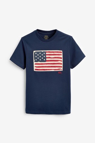 ralph lauren flag tshirt