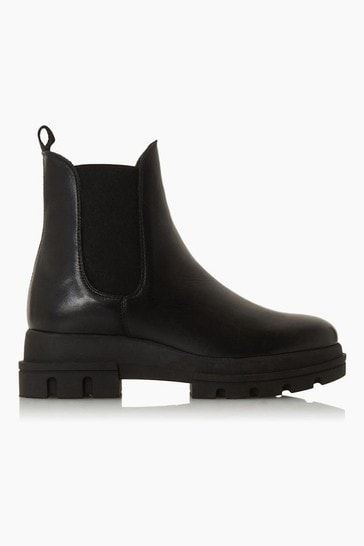 Black Chunky Outsole Chelsea Boots 