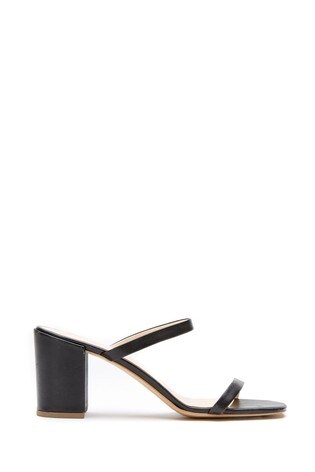 two strap mule heel