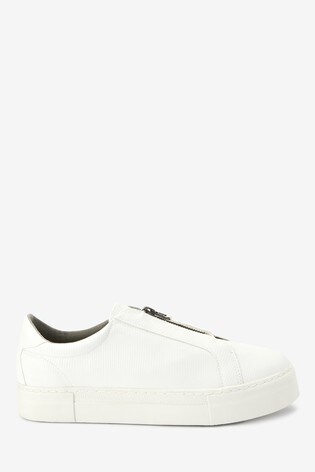 Buy White Chunky Zip Trainers from the 