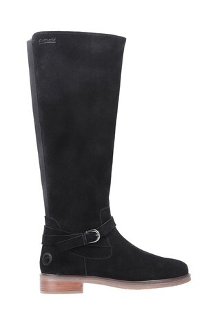 Cotswold Black Leafield Knee High Boots 
