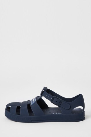 River Island Navy Jelly Caged Sandals 