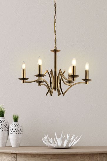 Light Antique Brass Ceiling Light 