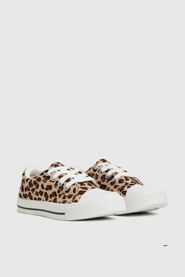 schuh leopard print trainers