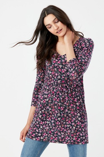 Buy Joules Erin V-Neck Jersey Tunic ...