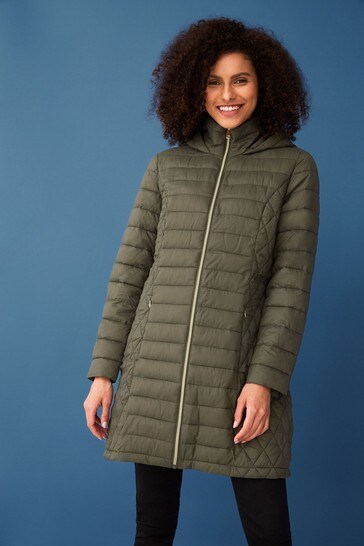 green long padded coat