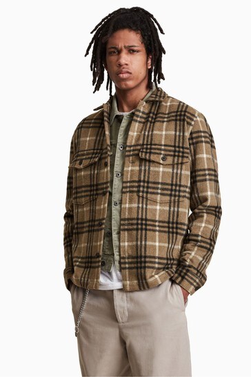 Buy Allsaints Green Bertholdt Long 