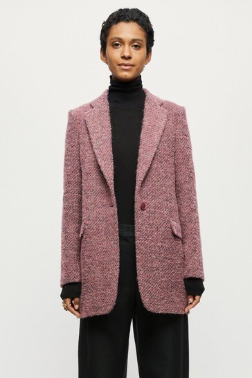 jigsaw boucle tweed jacket