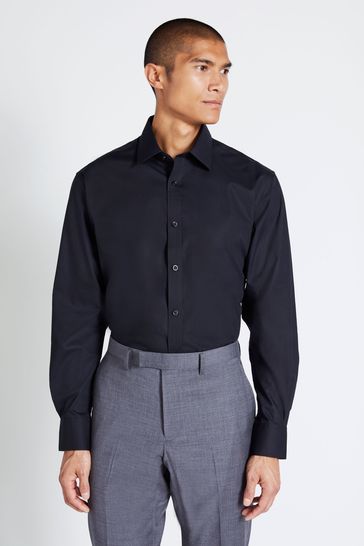 Essentials Mens Big & Tall Long-Sleeve Stripe Casual Poplin Shirt fit by DXL 