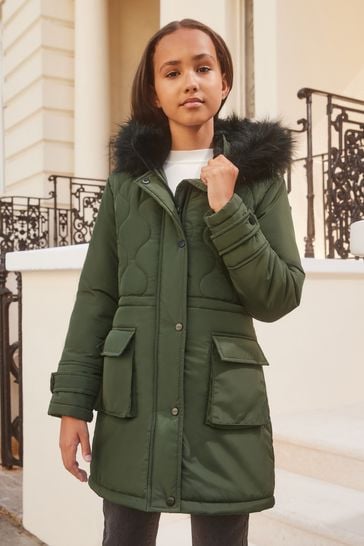 Buy Lipsy Shower Resistant Padded Parka School Coat from the Laura Ashley online shop