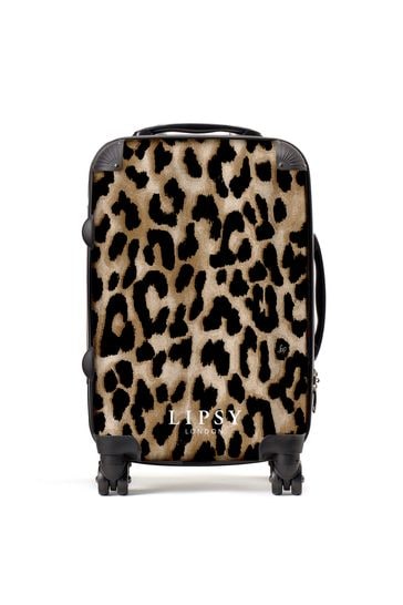 leopard print it suitcase
