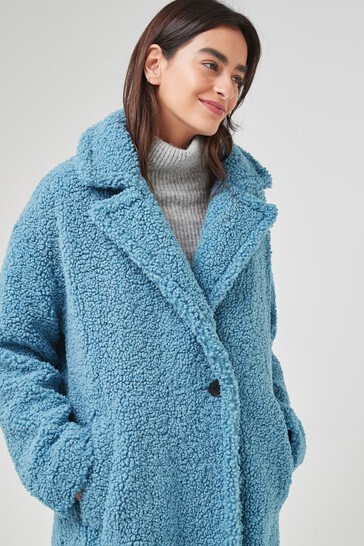 blue teddy coat womens Off 62% - class 